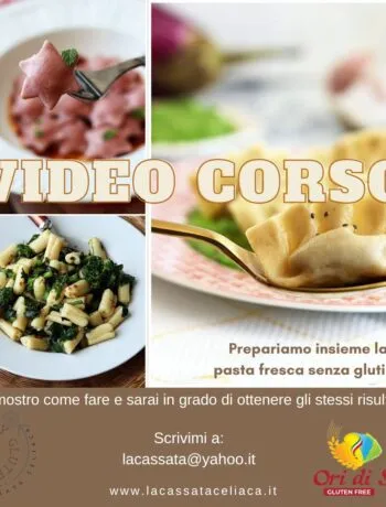 Video corso di pasta fresca senza glutine - La Cassata Celiaca